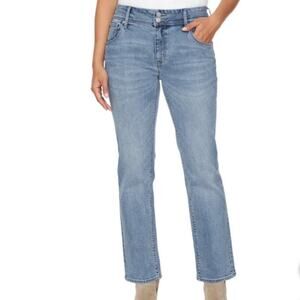 Hudson Women’s Slim Straight Leg Jeans in Icy Blue size 12